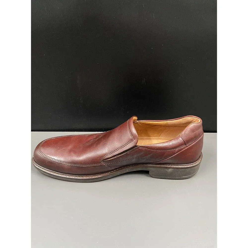 Ecco Men's Helsinki 2‎ Apron Toe Slip-On Cognac EU 47/US 13-13.5 Extra Wide